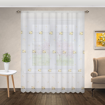 Готовая тюль комплект готовых штор тюль