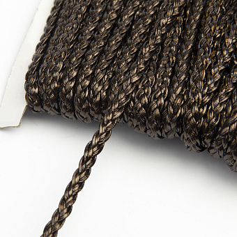 Шнур плетеный из искусственной кожи шнур плетеный