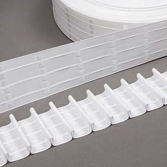 монтажная шторная лента многокарманка