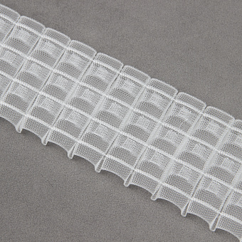 шторная лента с фиксированной карандашной сборкой