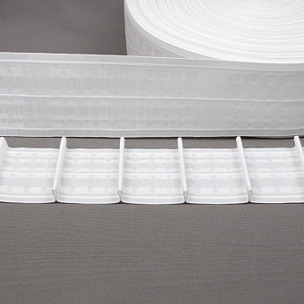 монтажная шторная лента многокарманка