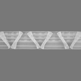 шторная лента с лучевыми групповыми складками