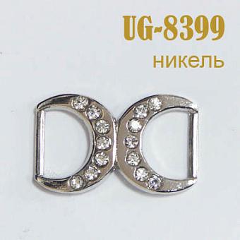 пряжка металлическая со стразами