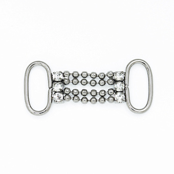 пряжка металлическая со стразами