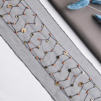 декоративная тесьма с монистами