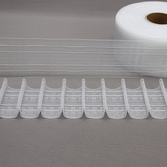 монтажная шторная лента многокарманка