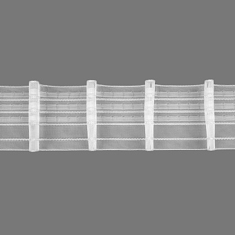 шторная лента с фиксированной карандашной сборкой