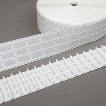 шторная лента с фиксированной карандашной сборкой