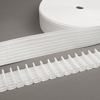 шторная лента с фиксированной карандашной сборкой