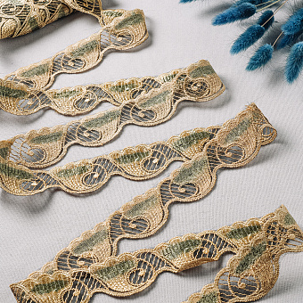 тесьма декоративная на сетке из капрона