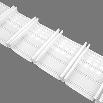 шторная лента с лучевыми групповыми складками