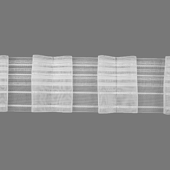 шторная лента с бантовой встречной сборкой