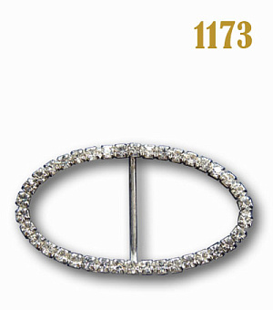 пряжка металлическая со стразами