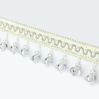 бахрома для штор из стекляруса, бус и жемчуга