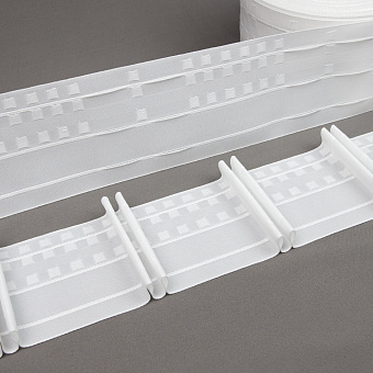 шторная лента с лучевыми групповыми складками