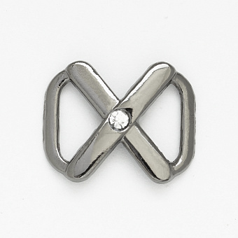 пряжка металлическая со стразами