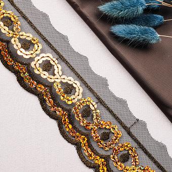 тесьма с пайетками