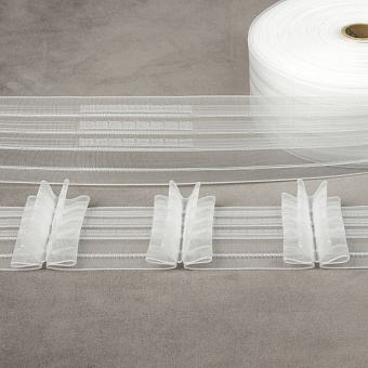 шторная лента с лучевыми групповыми складками