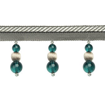 шторная бахрома из стекляруса, бус и жемчуга