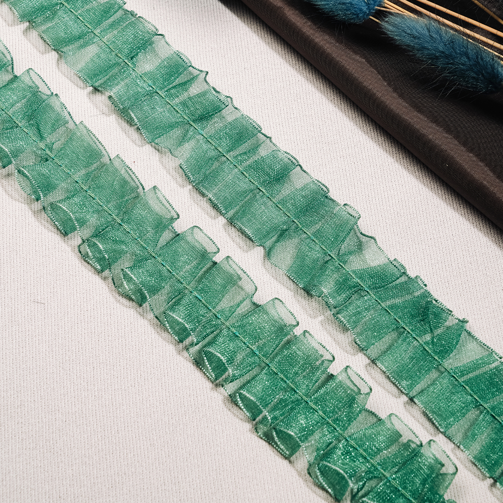 Тесьма-оборка 032-HT1093 светло-зеленый