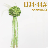 Цветок бархат с пером 44-1134 зеленый