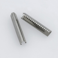 Концевик-зажим металлический для ремня 4 см никель