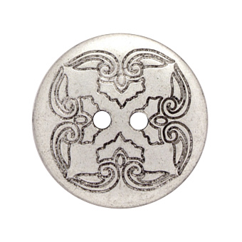 Пуговица пластик 1108 серебро декоративная пластиковая пуговица для одежды