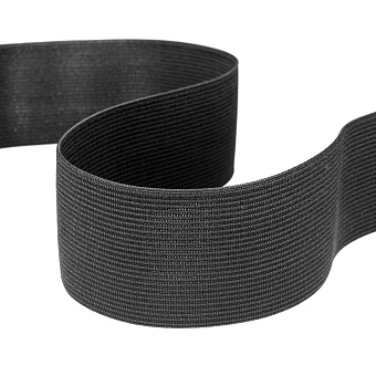 Резинка SF 3822-70 черный резинка вязаная плотная